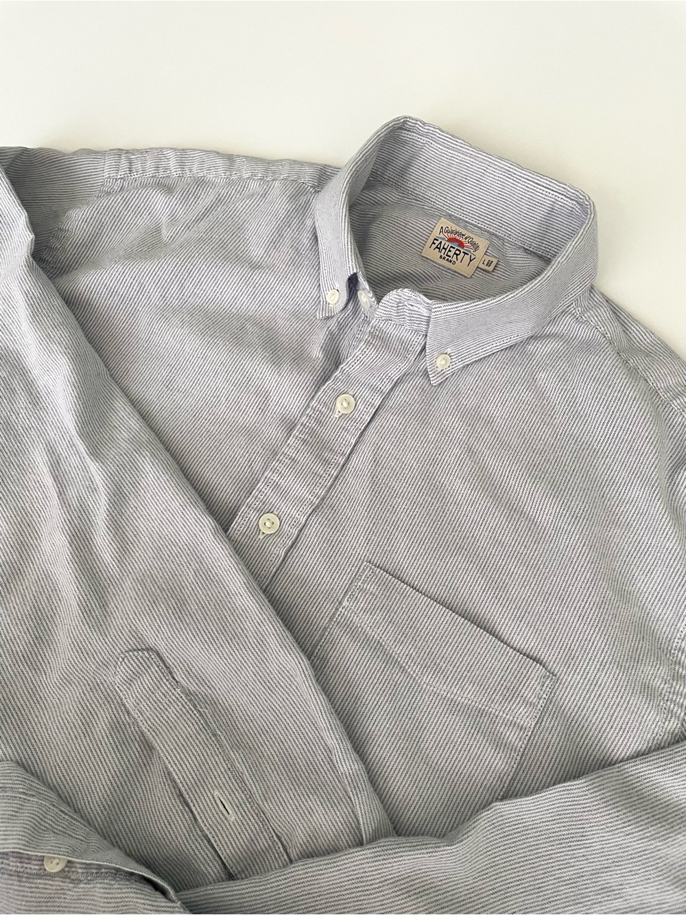 Faherty Stretch Oxford Button-Down Long Sleeve Shirt